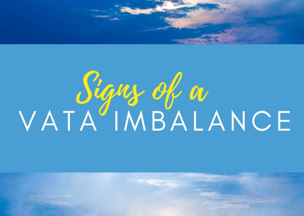 signs of a vata imbalance