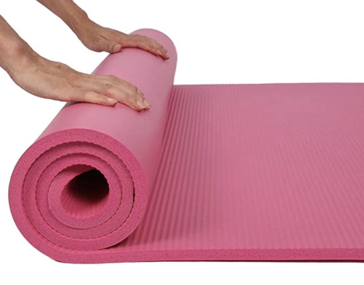 Tappetino Yoga ProSource Premium: Alta Densità 6mm, Senza Ftalati, Antiscivolo, Con Cinghie Trasporto, 183x61cm